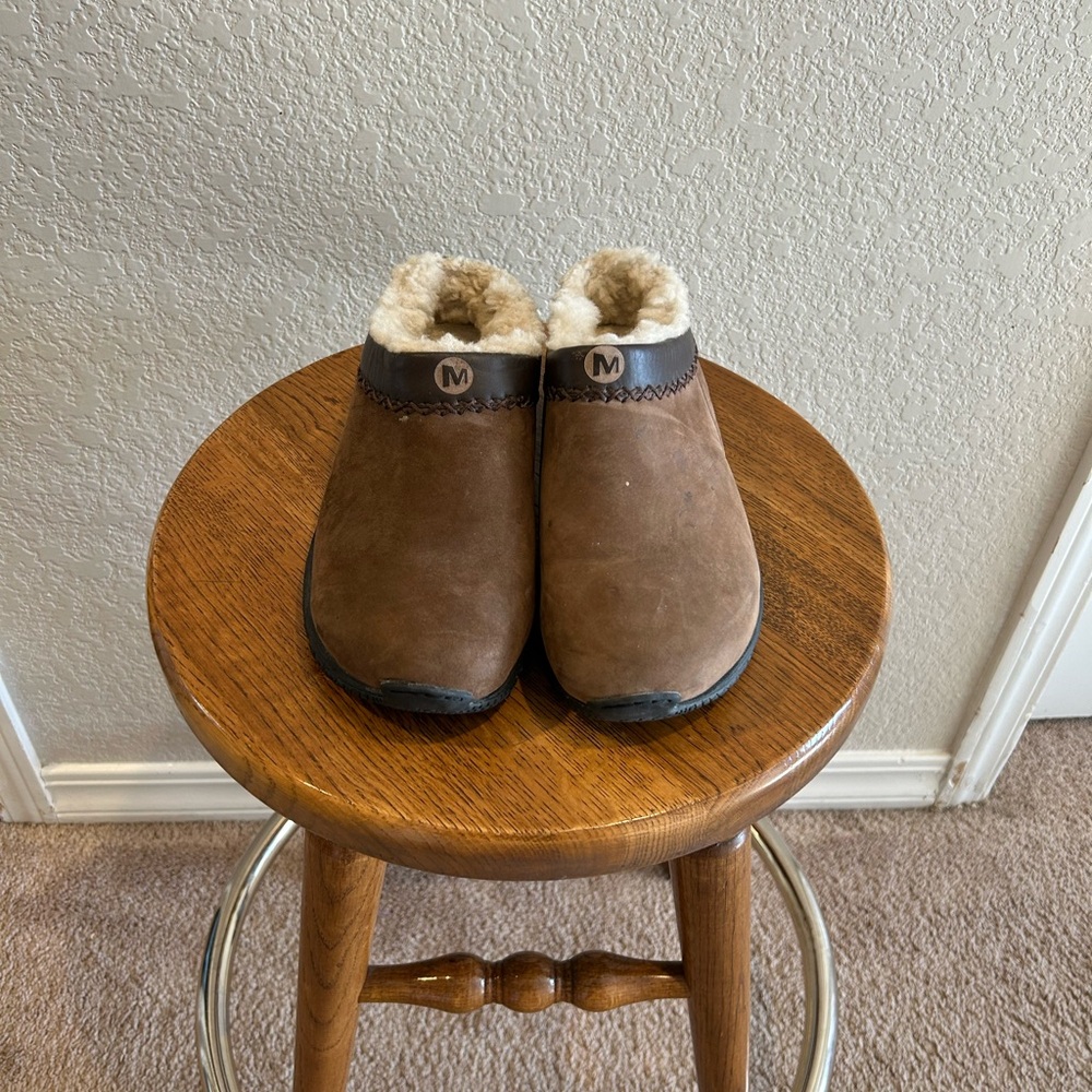Merrell Brown and Cream Loafers Slip-Ons